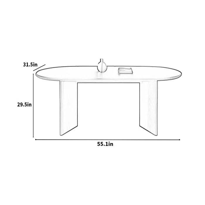 Hormox Modern Round Solid Wood 6 seater Dining Table Set - Urban Crafto