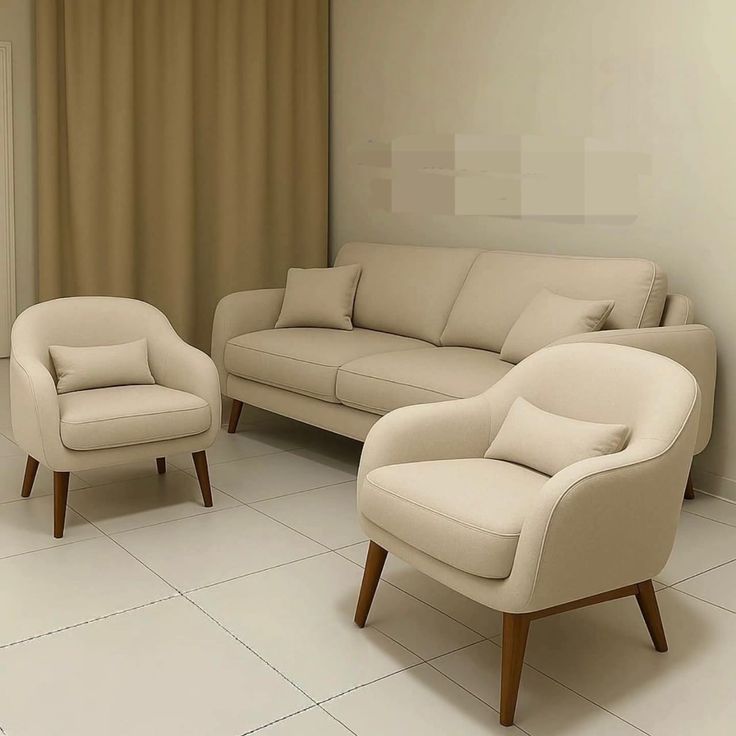 Nordic Light Luxury Wind Boucle Curved Creative Sofa Upholstered Luxury Sofa Set