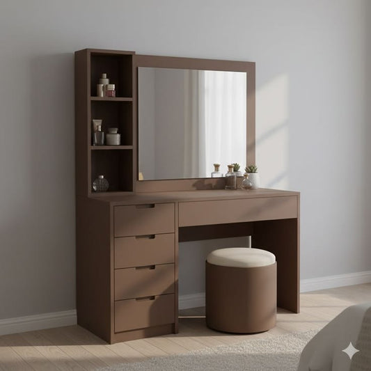 Looks Vanity Dressing Table with mirror & lights with 13 storage drawers