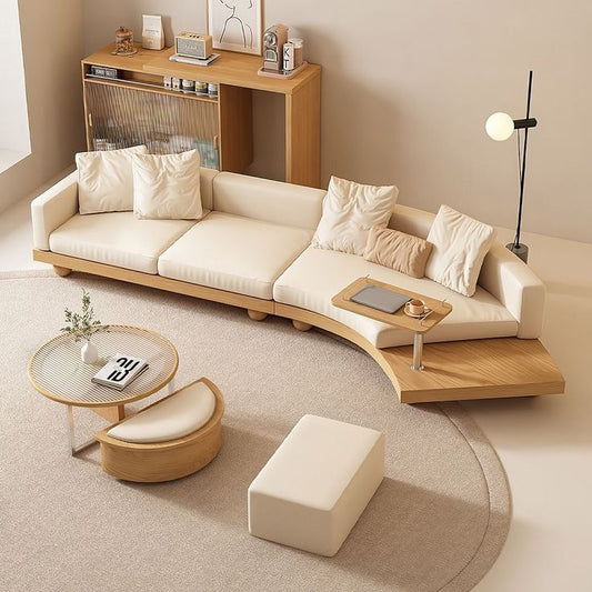 Nordic Light Luxury Wind Boucle Curved Creative Sofa Upholstered Luxury Sofa Set
